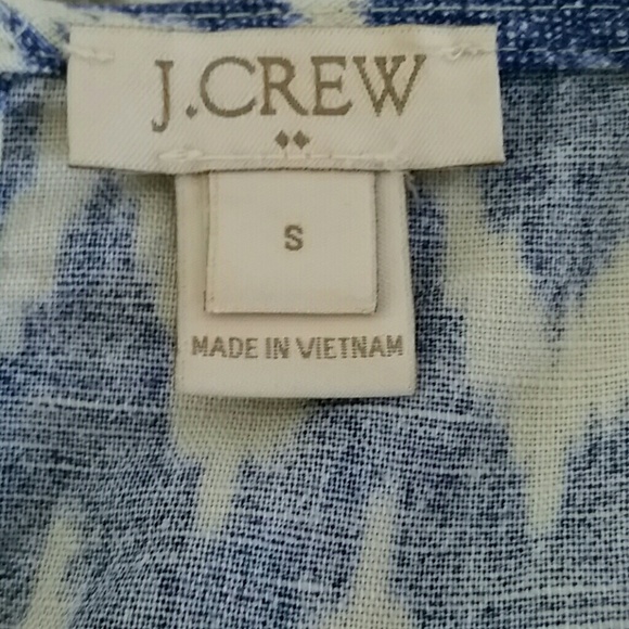 JCREW short sleeve ikat print top - Picture 4 of 4